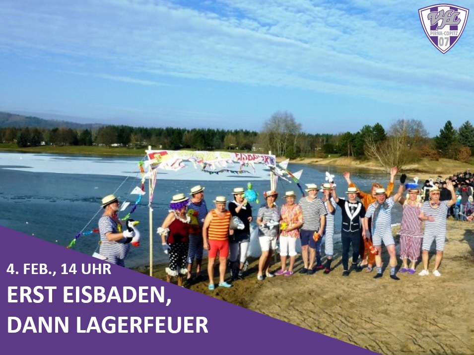 Am 4. Februar, 14 Uhr, springen die Winterschwimmer ins eiskalte Wasser am Natursee. Grafik: VfL/rz