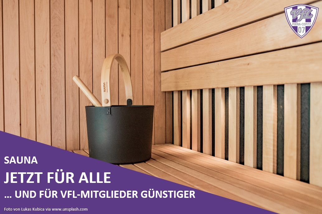 Die VfL-Sauna freut sich auf Nicht-Mitglieder und Mitglieder gleichermaßen. Foto: Lukas Kubica via www.unsplash.com