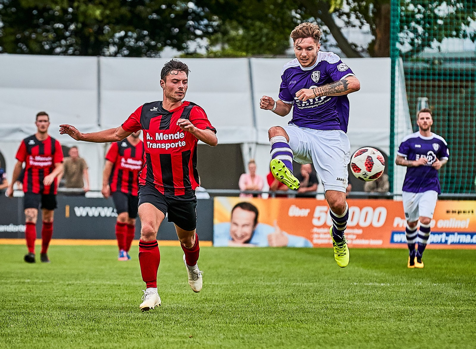 Defensiv-Maschine! Eric Ranninger ist am Ball und im Zweikampf stark. Foto: Marko Förster