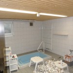Bauarbeiten in der Sauna: Der Bereich wurde renoviert. Foto: VfL/rz