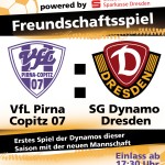Das offizielle Plakat zum Spiel VfL gegen Dynamo.