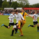 Leidenschaftlich schob sich der VfL in den Dynamo-Strafraum. Foto: Marko Förster