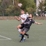 Voller Einsatz! Eric Prentki drängt zum Ball. Foto: Radebeuler BC 08