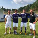 Seit Sommer 2019 beim VfL Pirna: Eric Ranninger (2.v.l.) und Philipp Kötzsch (3.v.l.). Foto: VfL