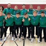 Silbermedaille: Beim NOFV-Pokal im Futsal vertrat Philip Heineccius (3.o.l.) den VfL Pirna im sächsischen Team. Foto: Facebook/SFV-Online