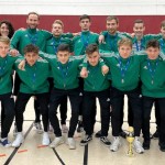 Silbermedaille: Beim NOFV-Pokal im Futsal vertrat Philip Heineccius (3.o.l.) den VfL Pirna im sächsischen Team. Foto: Facebook/SFV-Online