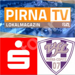 Mit Unterstützung von der Ostsächsischen Sparkasse Dresden berichtet Pirna-TV von allen Landesliga-Heimspielen des VfL Pirna. Grafik: VfL/rz