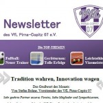 Titelseite des ersten Newsletters