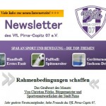 Die Titelseite des dritten Newsletters