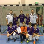 Die D-Junioren vom VfL Pirna belegten beim großen Hallenmasters in Dresden den dritten Platz. Foto: VfL/privat
