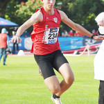 Paradedisziplin Dreisprung: Aron Schneider vom VfL Pirna-Copitz. Foto: DLV - Deutscher Leichtathletikverband.