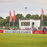 Fußball leben und lieben - das gilt im Pirnaer Willy-Tröger-Stadion. Foto: Marko Förster