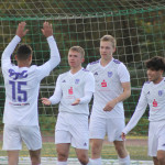 Gemeinsam jubeln! Die VfL-Talente freuen sich über einen weiteren Torerfolg. Foto: VfL/ma