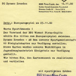 Vor 35 Jahren: Die BSG Wismut Pirna-Copitz besuchte am 23. November 1988 das Europacup-Spiel zwischen der SG Dynamo Dresden und der AS Rom. Screenshot: VfL