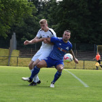 Jung, zweikampfstark und mit viel Potenzial: VfL-Verteidiger Elias Krause im defensiven Duell. Foto: SSV Markranstädt/Marcus Ballasch