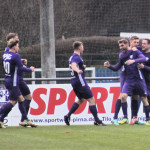 Tor für Lila-Weiß! Der VfL jubelt am liebsten gemeinsam über erzielte Treffer. Foto: VfL/K. Große