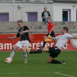 Starke Hereingabe! Kevin Schur vom VfL mit einem Flachpass. Foto: Marko Förster