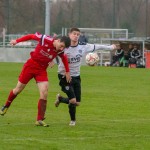 Umkämpft! Im letzten Moment wird VfL-Angreifer Marcel Kleber am Torschuss gehindert. Foto: Marko Förster