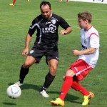 VfL-Spieler Adis Islamovic geht entschlossen zum Ball. Foto: Karsten Hannover/Grimma