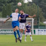 Kopfball-Zweikampf: VfL-Kapitän Christoph Hartmann im Luftduell. Foto: Marko Förster