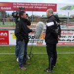 VfL-Coach Elvir Jugo im Interview bei Pirna-TV. Foto: VfL/rz