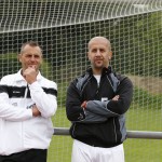 Das VfL-Trainergespann: Enrico Mühle (links) und Elvir Jugo. Foto: Marko Förster