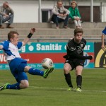 Durchpusten und abziehen: VfL-Stürmer Marcel Kleber. Foto: Marko Förster