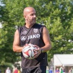 Völlig fokussiert: VfL-Trainer Elvir Jugo. Foto: Marko Förster