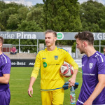 Der Blick geht gemeinsam und in eine Richtung - das gilt für die Landesliga-Fußballer des VfL Pirna. Foto: Marko Förster