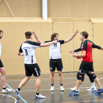 Die VfL-Volleyballer 2022/2023: Gemeinsam jubeln. Foto: Marko Förster