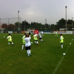 Atmosphäre wie bei den Profis: Vormittags-Training im VfL-Camp. Foto: VfL