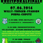 Der VfL Pirna-Copitz richtet den Kreispokal-Finaltag 2013/2014 aus.