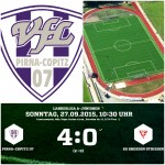 Historisch! Der erste Sieg der A-Jugend in der Landesliga 2015/2016. Fotocollage: VfL