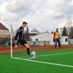 Martin Schmidt vom VfL schlägt einen scharfen Eckball herein. Foto: VfL/rz