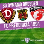 11. Juli 2015, 14 Uhr: SG Dynamo Dresden spielt im Pirnaer Willy-Tröger-Stadion. Grafik: VfL/ts