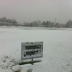 Winterliche Stimmung beim VfL Pirna-Copitz. Foto: VfL