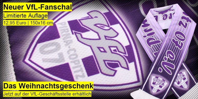Neuer VfL-Fanschal jetzt auf der VfL-Geschäftsstelle erhältlich